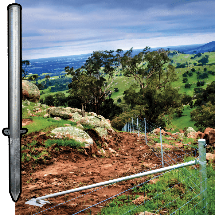 DRIVE-TIGHT Steel Strainer Post